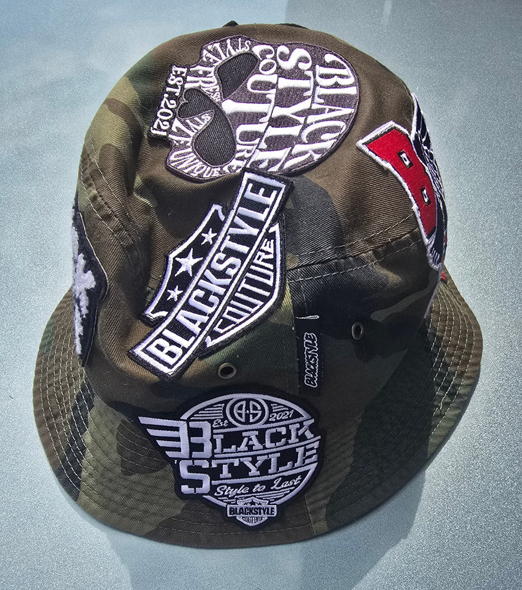 BLACKSTYLE DC Camo Patch Bucket Hat - Front view