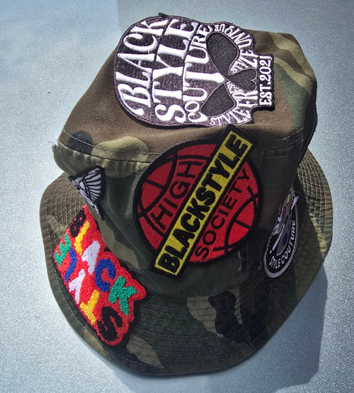 BLACKSTYLE DC Camo Patch Bucket Hat - Back view