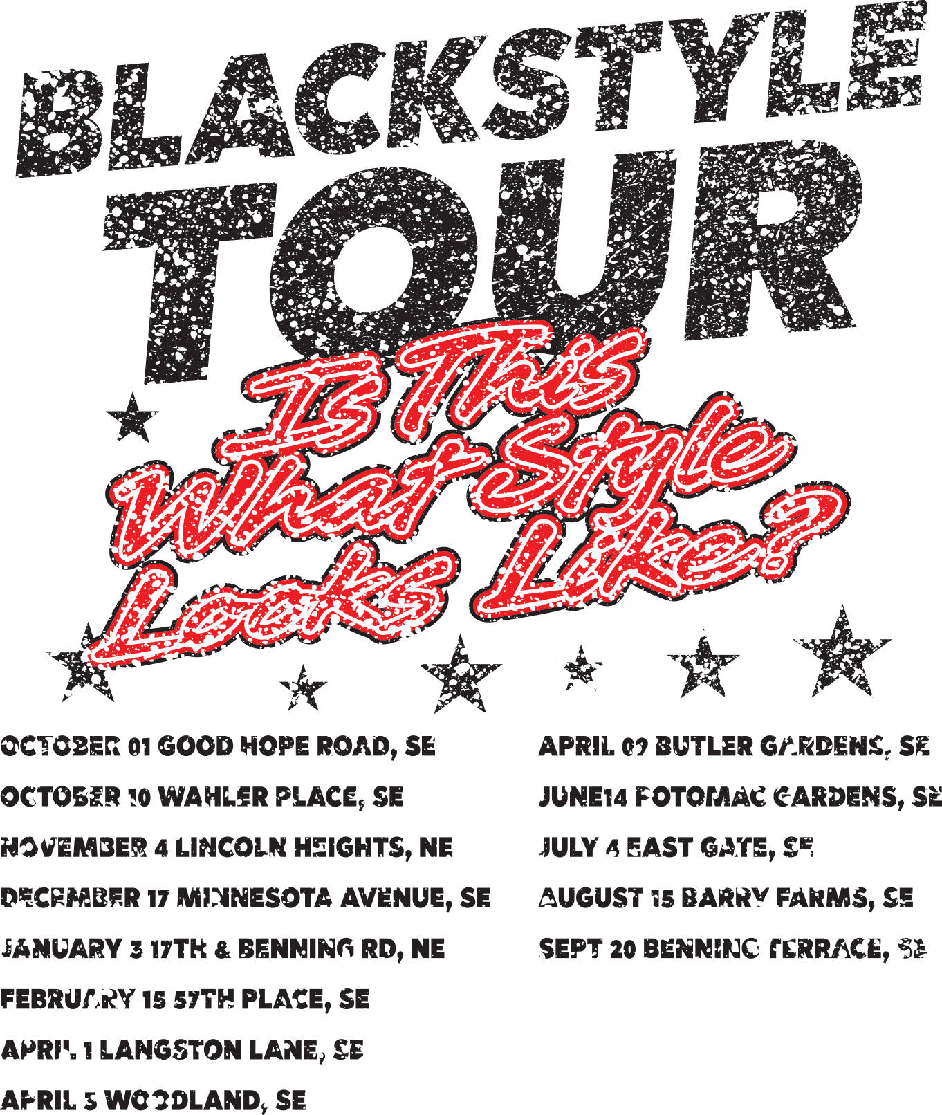 BLACKSTYLE Tour Is This What Style Looks Like graphic
