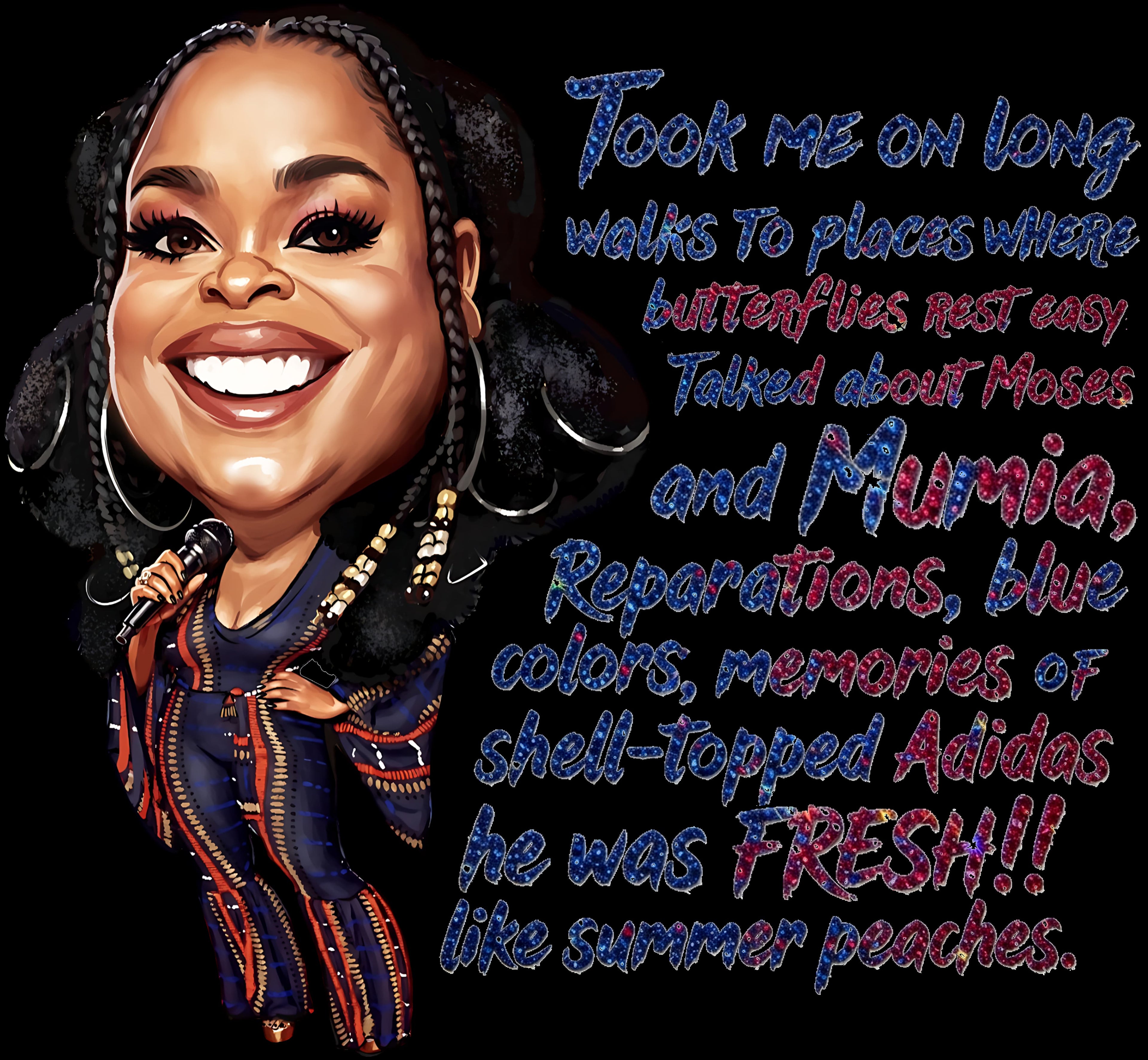 Fresh Like Summer Peaches graphic – illustrated art