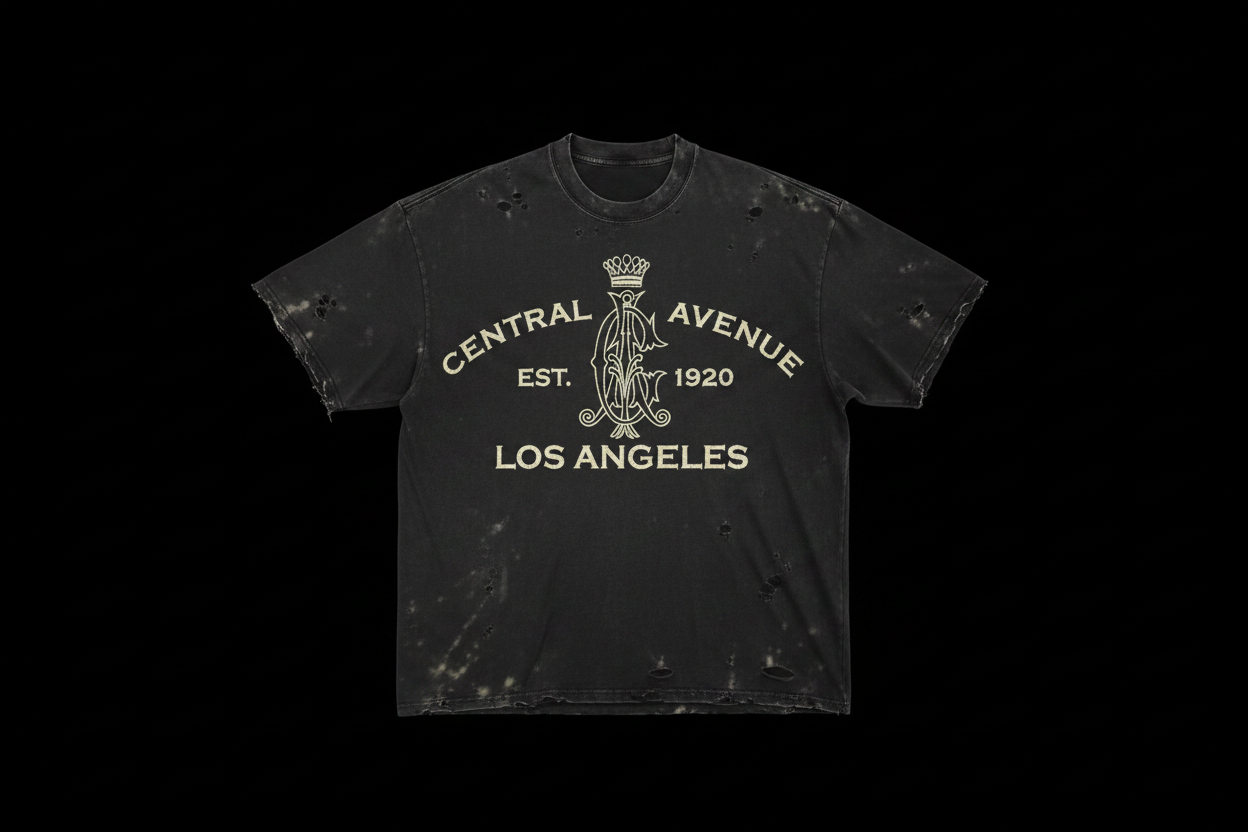 Central Avenue Exact Logo Tee