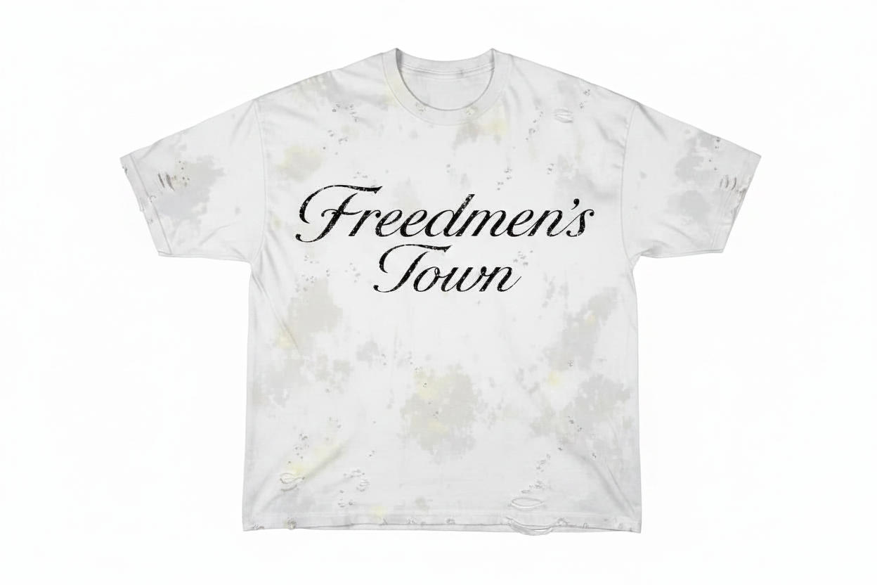 Freedmen's Town Tee - White Background