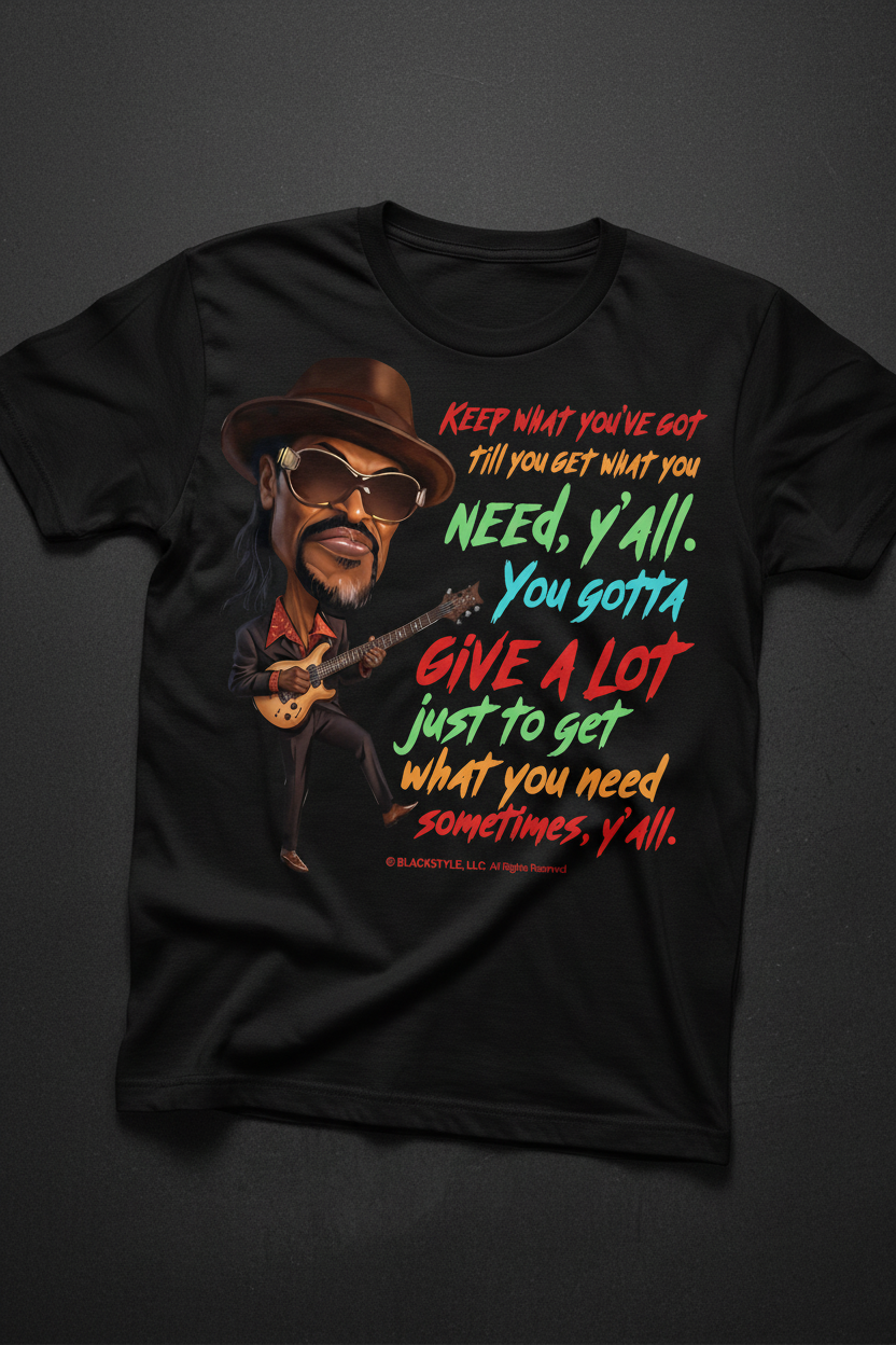 BLACKSTYLE DC Chuck Brown That's Our Folks graphic tee