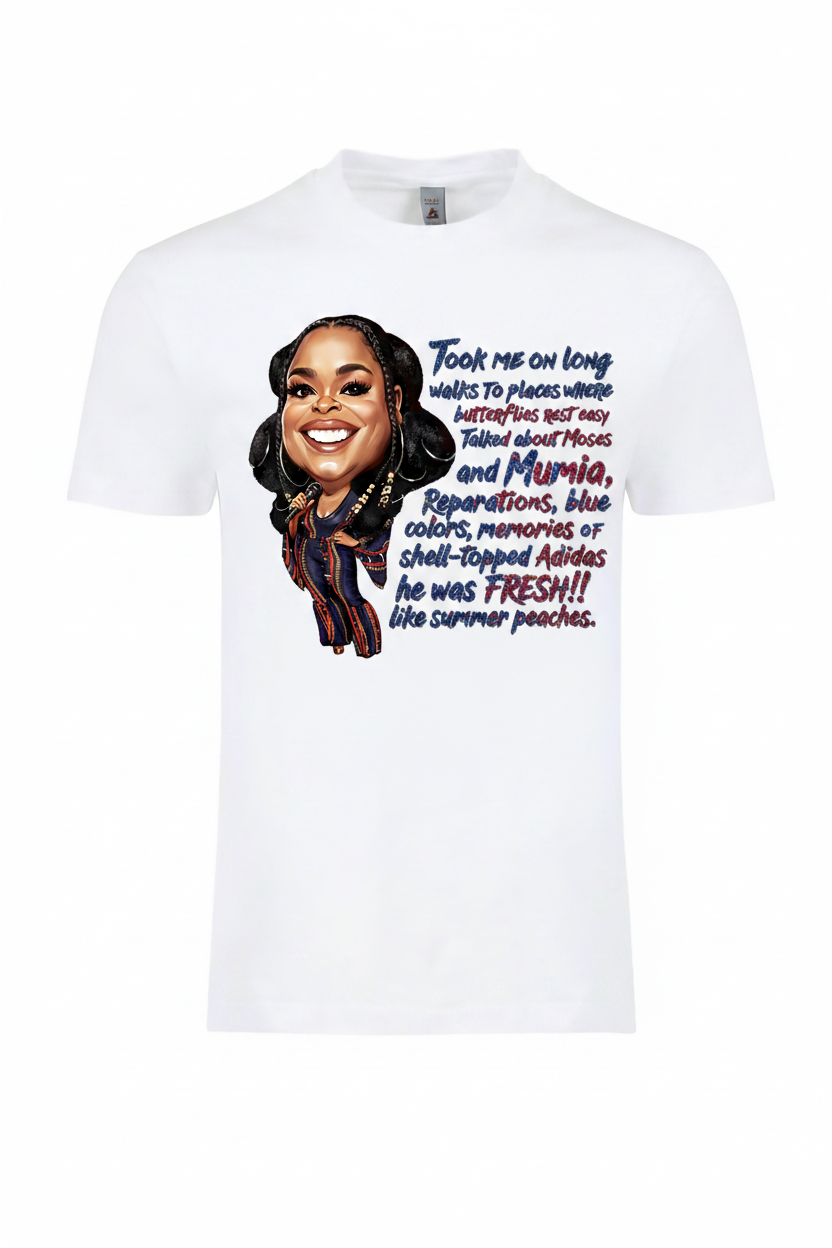 Fresh Like Summer Peaches Tee – front mockup