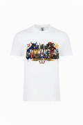 COMMANDERS BLACKSTYLE Apparel white tee with graffiti graphic centered on chest