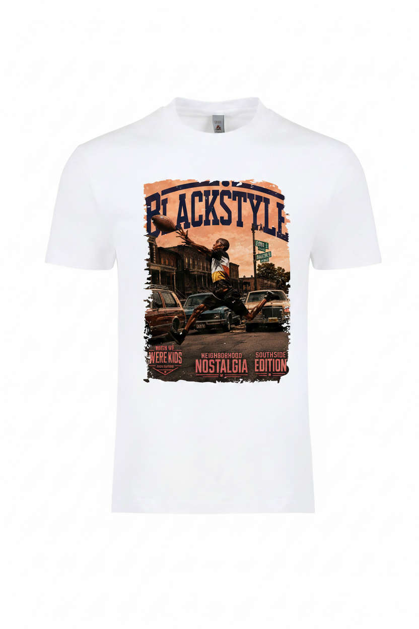 Neighborhood Nostalgia Southside Edition – white tee mockup front