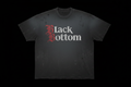 Black Bottom Detroit distressed tee on black background