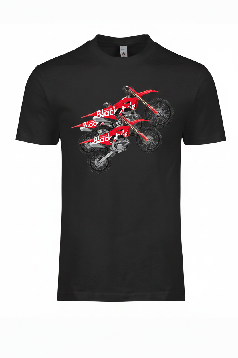 BLACKSTYLE City Tour Tee - Front view with bikes